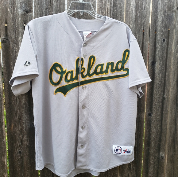 Majestic Other - Majestic Genuine Merchandise Oakland Baseball Jersey Made In USA SZ L rn 53157